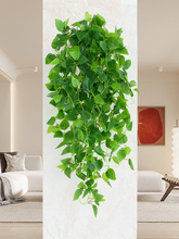 仿真绿萝客厅挂墙绿植壁挂植物装饰垂吊假花藤条室内藤蔓吊兰吊篮
