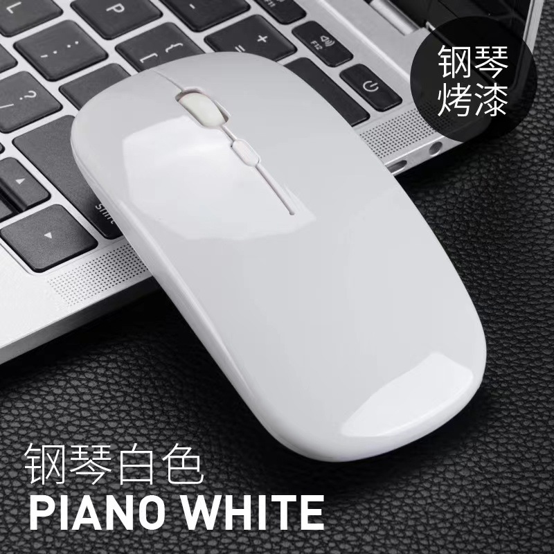 In Stock Wholesale Bluetooth Dual-Mode Wireless Mouse Charging Mute Ultra-Thin Office Business Game Luminous Mouse