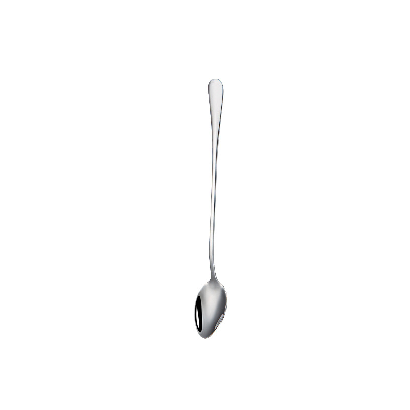 1010 Stainless Steel Tableware Spoon Western Food Supplies Knife, Fork and Spoon Long Handle Ice Spoon Hotel Creative Gifts with Logo
