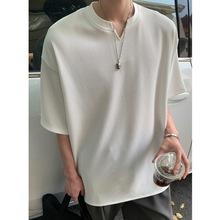 夏季新款短袖纯色T桖青春流行韩版韩风潮男装时尚套头上衣JOOFOO