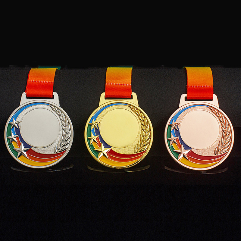 Factory Direct Supply Sports Event Honor Medal Paint Metal Listing Creative Hollow Medal Spot Supply