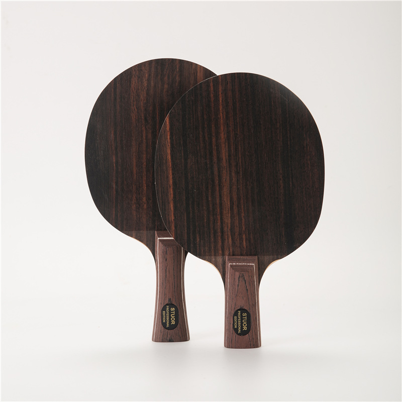 黑檀面材乒乓球拍底板七层纯木乒乓球底板直横拍可刻字