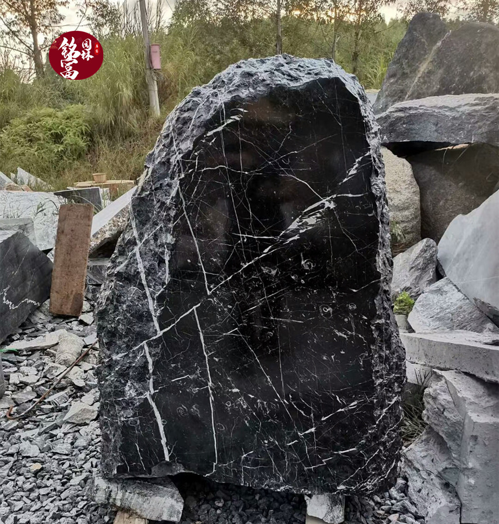 黑山石价格 深圳野山石假山点缀景观石摆放 大量现货批发质优价廉