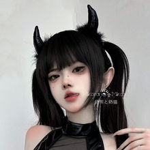 奶熊与奶猫:小恶魔角发箍头饰发饰万圣节角色扮演恶魔COS服配饰