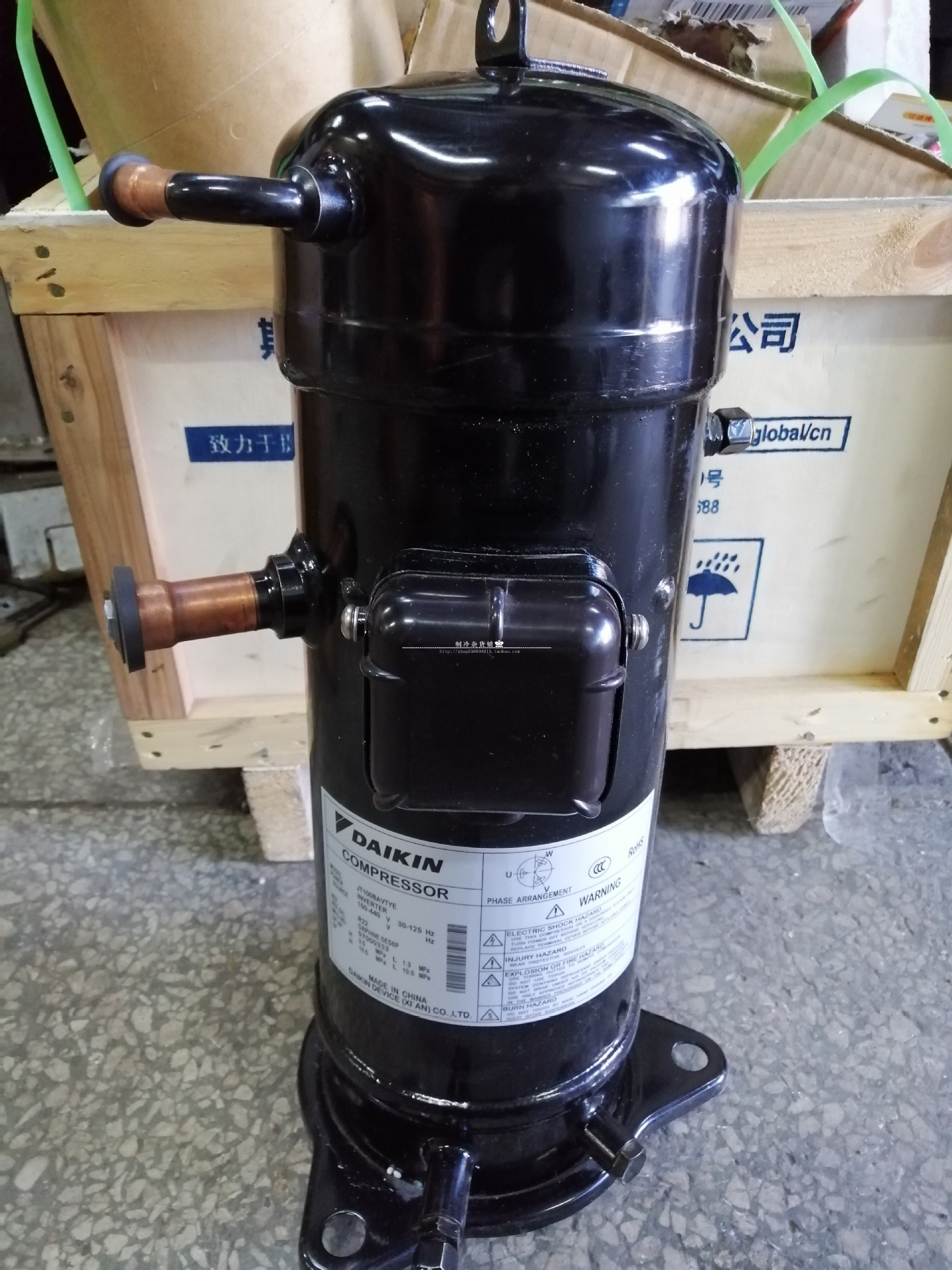 销售全新原装jt100bavtye变频并联r22空调制冷压缩机