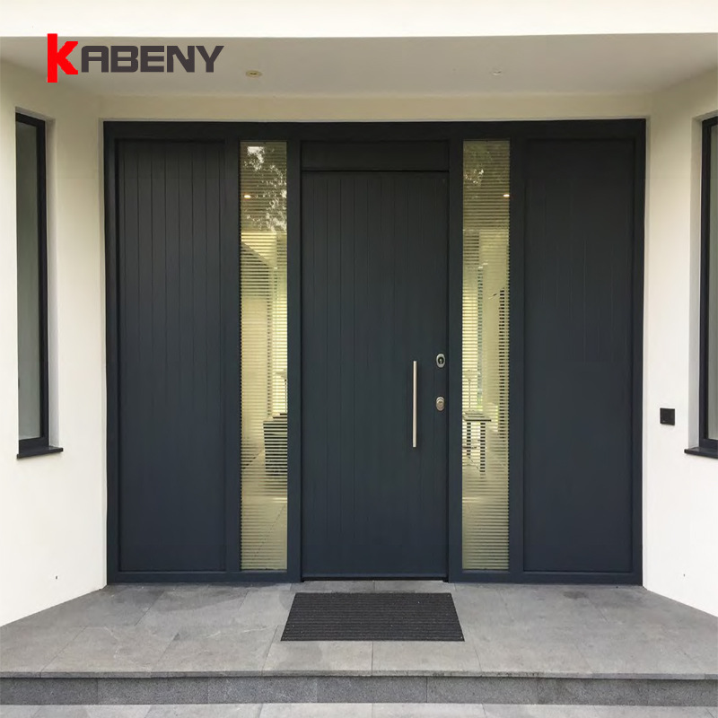 实木防爆铸铝玻璃转轴可做高宽精雕铸别墅防盗入户家用出入口大门