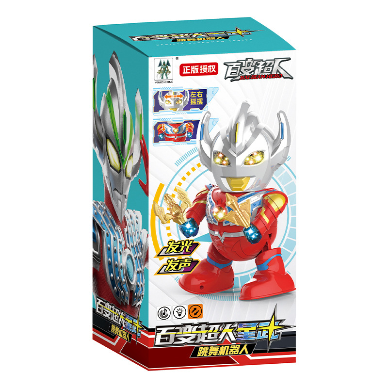 Variety Superman Ultraman Hero Cartoon Children Dancing Robot Genuine Superman Infant Dancing Action Figure