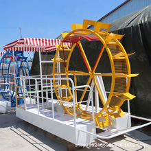 景区夏日水上观光划船机  游乐场公园无动力脚踏亲子互动游乐设备