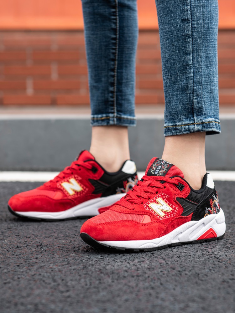 2021新款正品新百伦580国潮中国红男鞋女子运动鞋nb系列跑步鞋