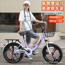 儿童自行车公主女式款一体轮小学生男女孩18寸20寸22寸单车脚踏车