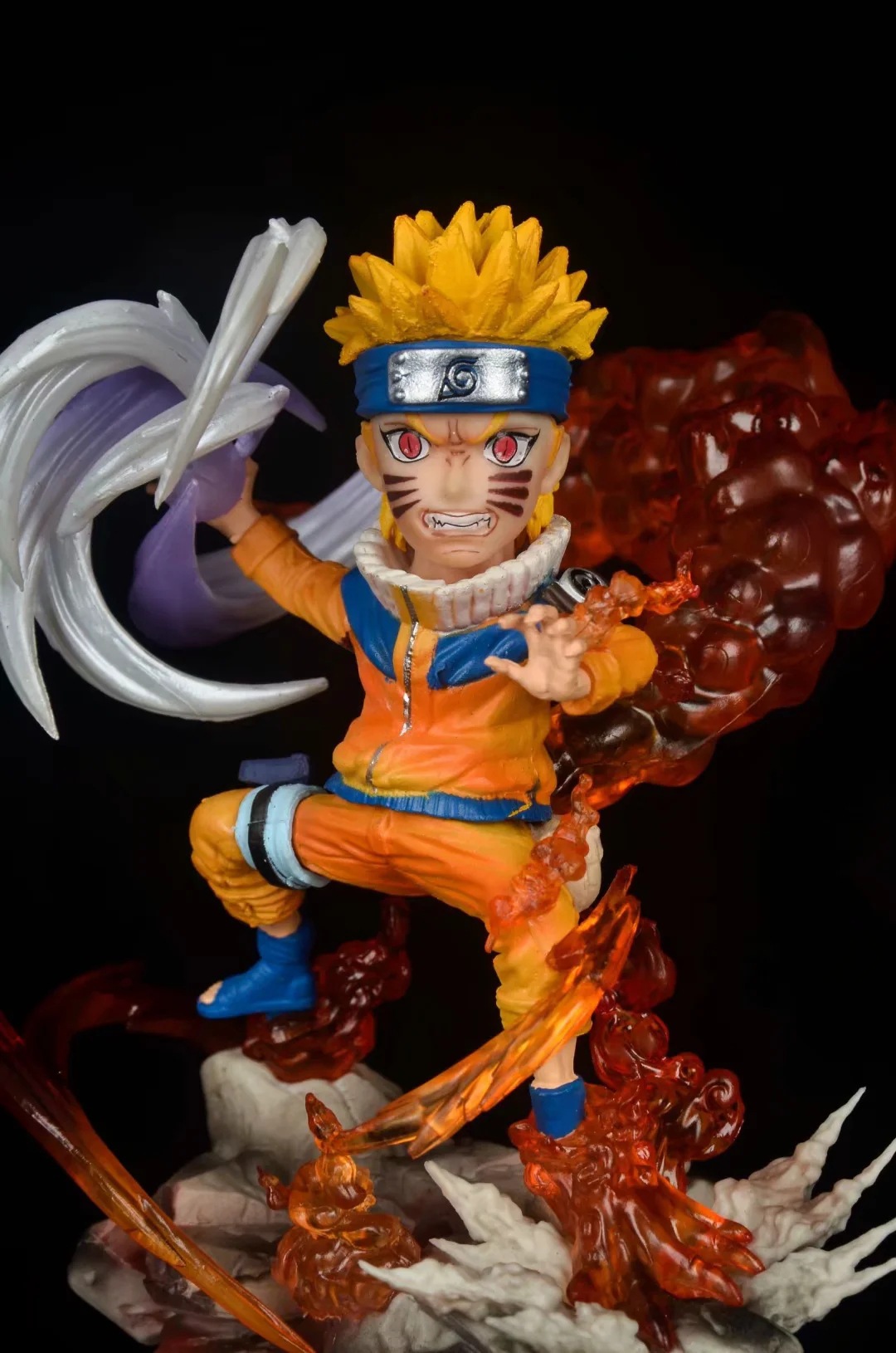 火影 漩涡鸣人 螺旋丸 场景 尾化鸣人 雕像公仔 手办公仔摆件模型