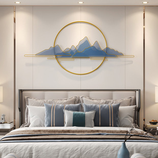 轻奢银杏叶金属壁饰客厅床头沙发背景墙玄关过道装饰挂件铁艺壁挂