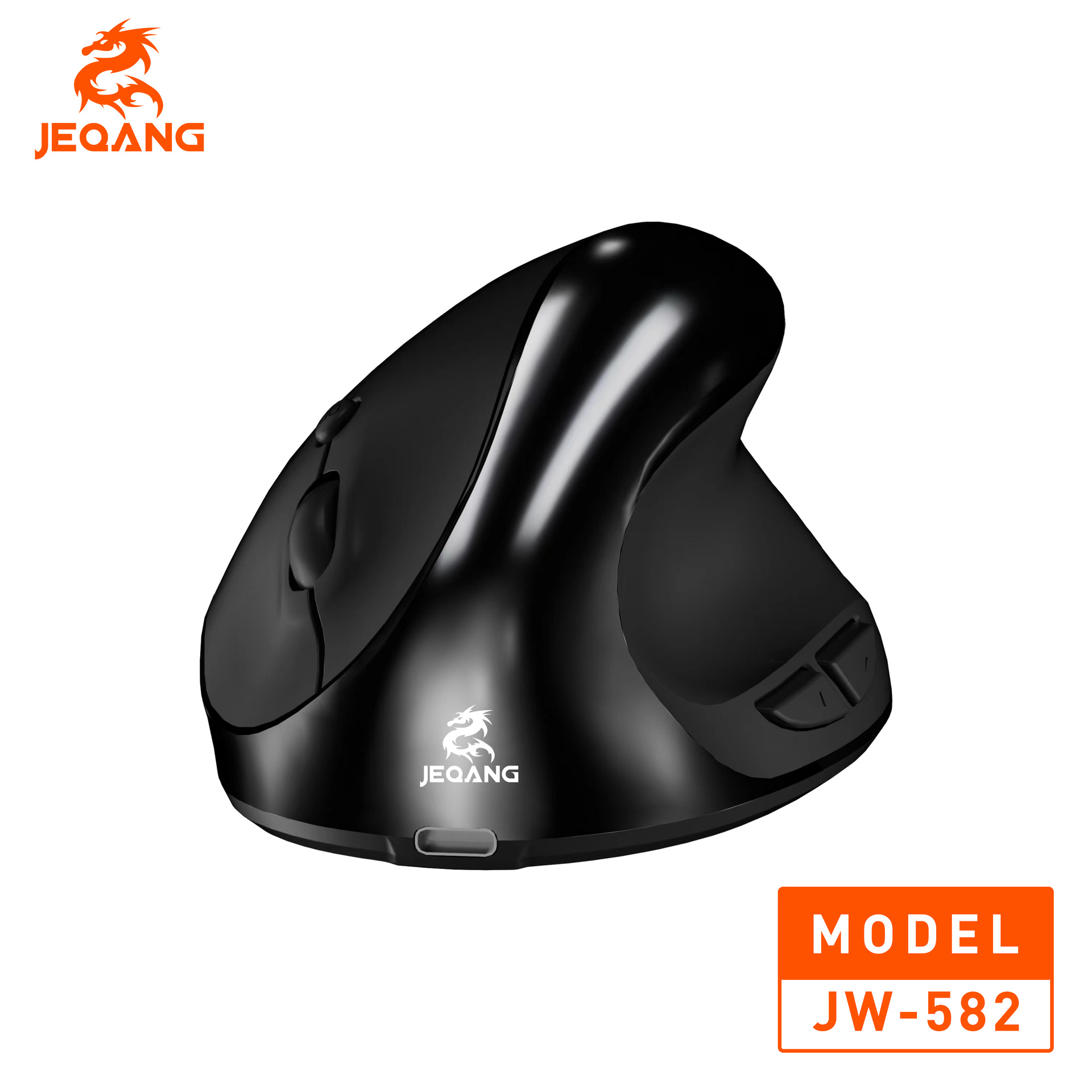 2.4G Wireless + Bluetooth Dual-Mode Vertical Stereo Mouse Ergonomic Left and Right Key Design