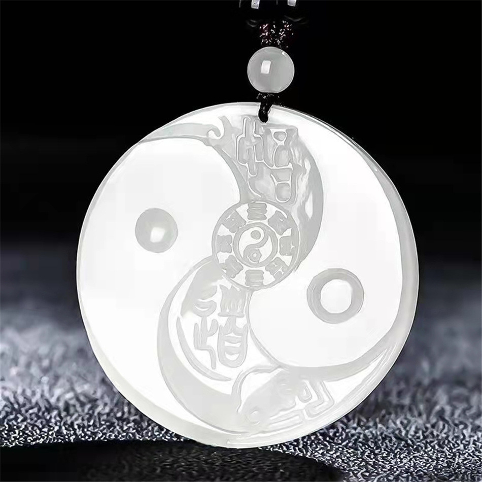 新疆玉石和田玉八卦如意吊坠彩玉红白玉黄玉绿玉器挂件男女款玉坠