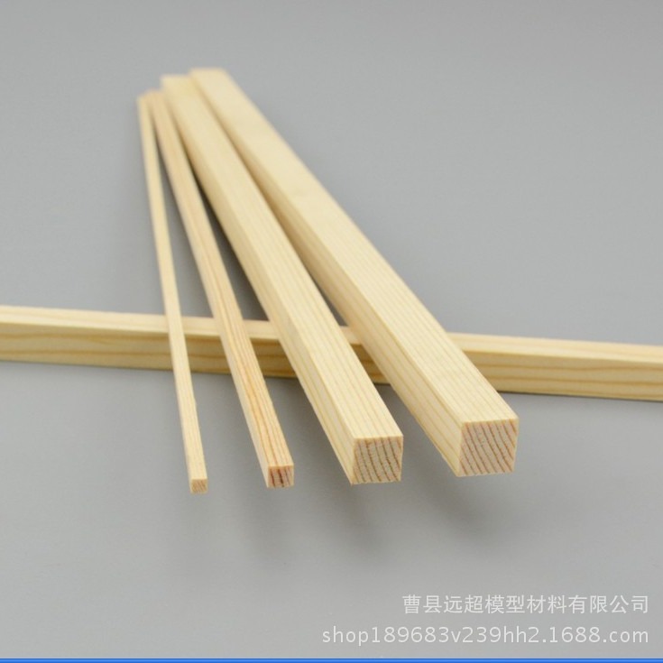 长度0.35米松木木条手工木条方木条松木板建筑模型材料手工diy材