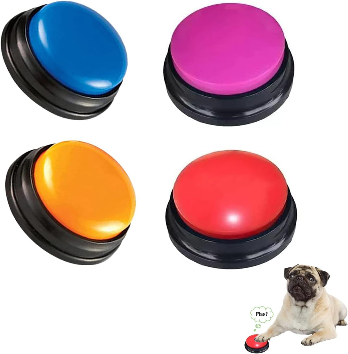 Pet Communication Button Dog Cat Training Talking Toy Cross-Border Recording Acoustic Generator Squeeze Box Pet Supplies