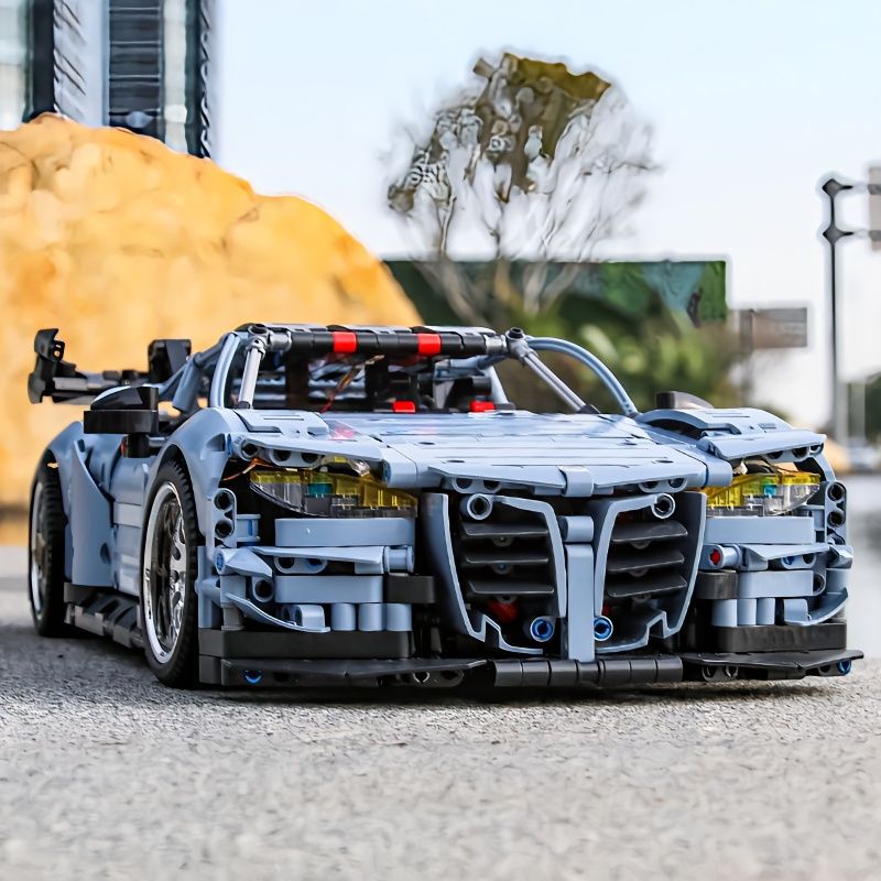 兼容乐高宝马汽车佳奇积木雷霆版机械组拼装跑车模型生日礼物