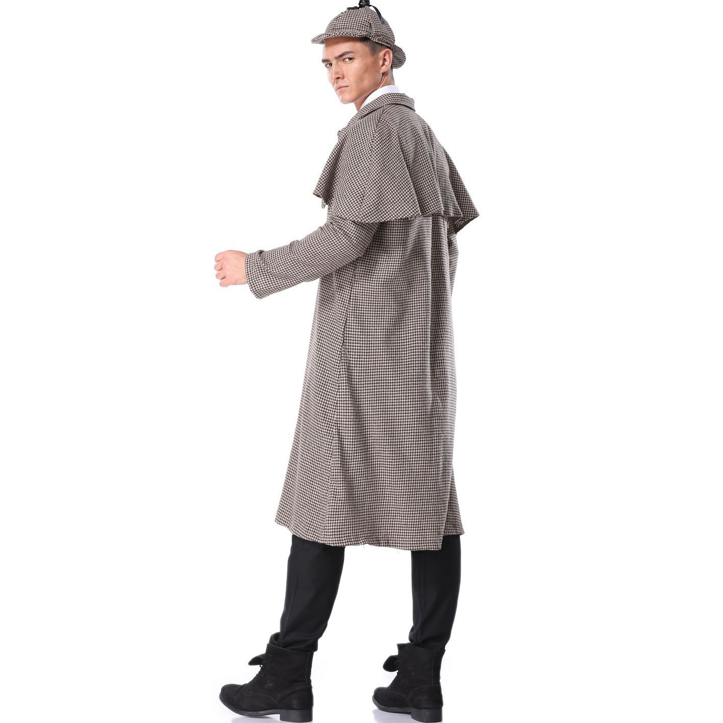 福尔摩斯成人男士 万圣节服装