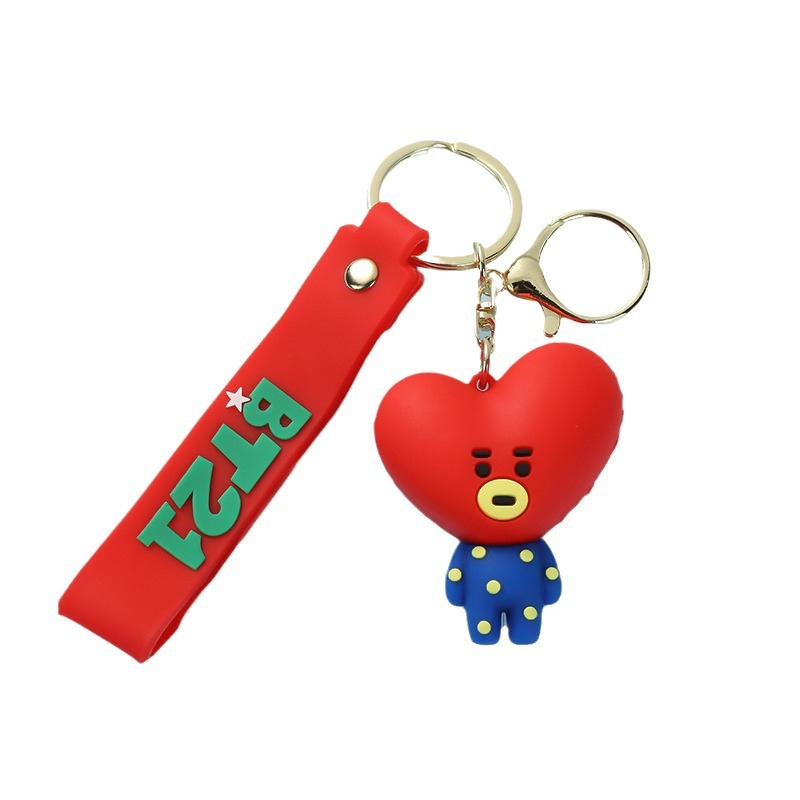 Cartoon Bullet-Proof Youth League Cute Doll Keychain Pendant Men and Women Couple Cars and Bags Ornaments