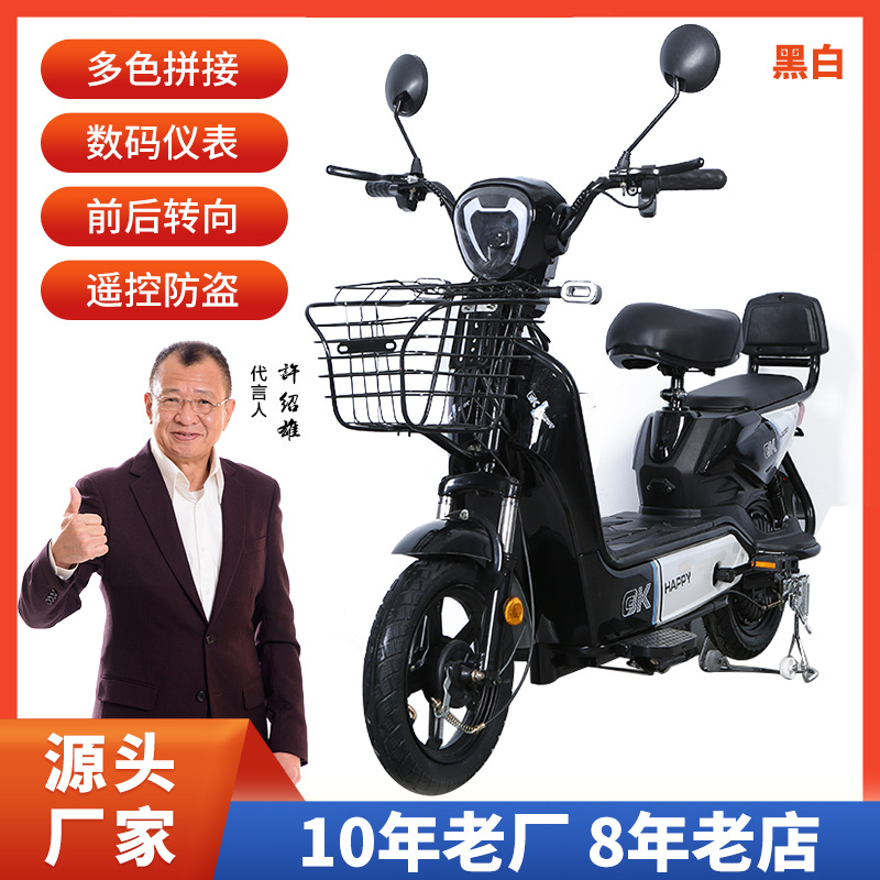 Export Electric Car National Standard Electric Bicycle Two-Wheel Battery Car Adult Yadiaima Same Electric Car