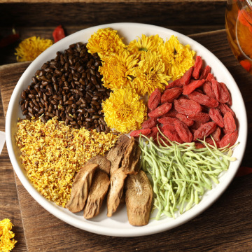 菊花决明子茶 桂花牛蒡根袋泡茶熬夜茶养生茶一件代发oem