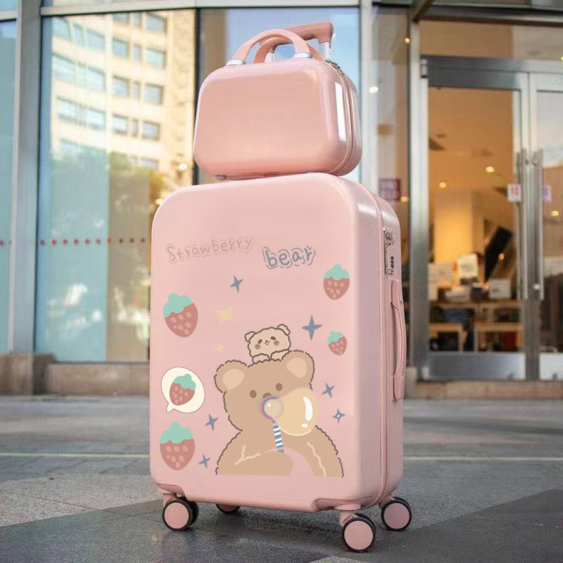 可爱男女学生子母箱拉杆箱日系少女行李箱小清新旅行箱卡通密码箱