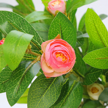 仿真花假花绢花桌面花艺摆件客厅餐桌家居装饰摆设单支小茶苞花束