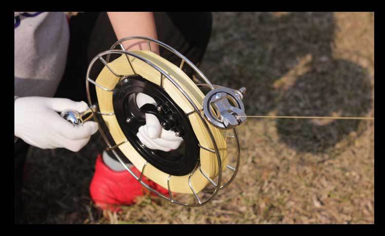 新款不锈钢风筝线轮手握轮刹车防倒转风筝轮静音大轴承