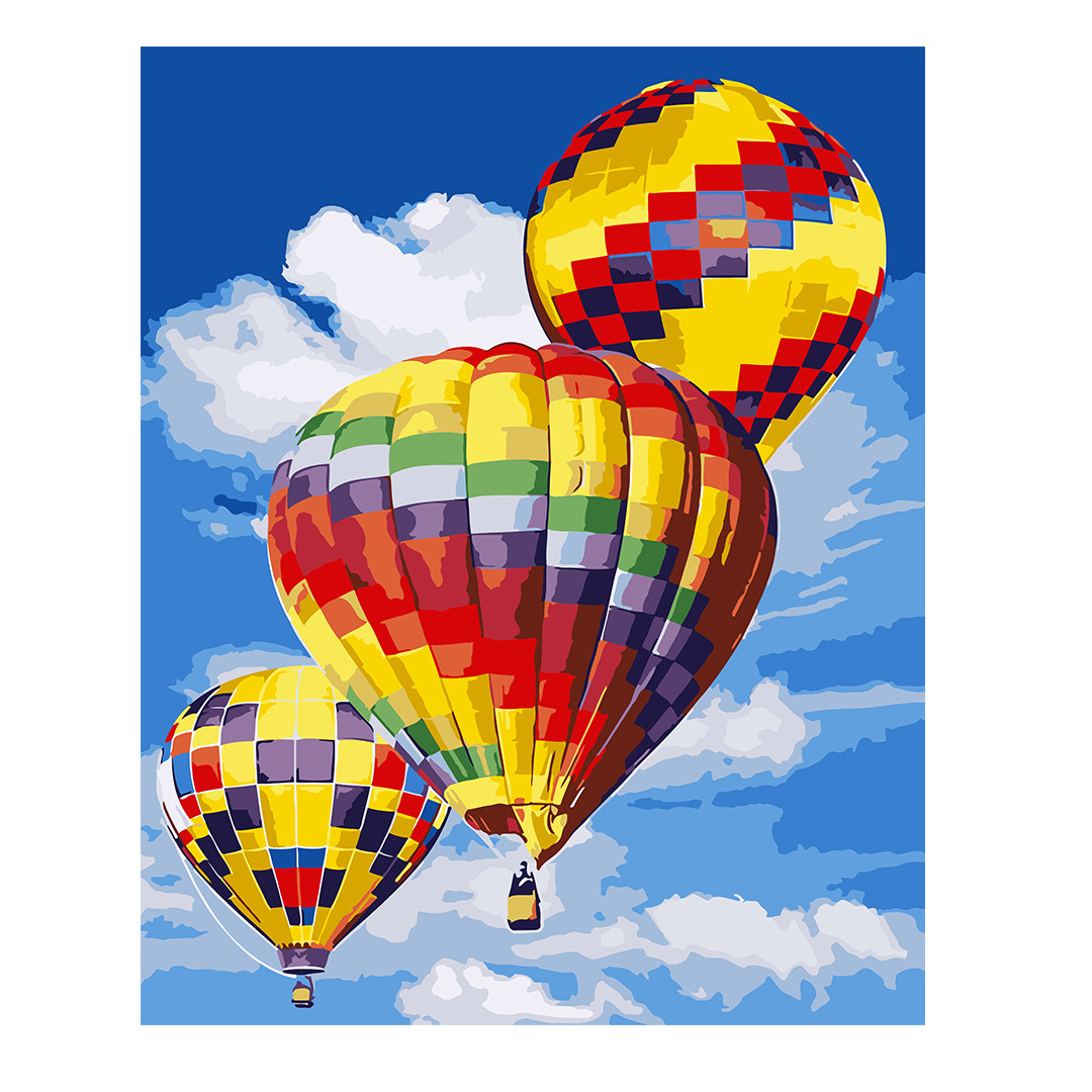 厂家批发跨境货源多尺寸来图定制带框无框diy数字油画手绘装饰画