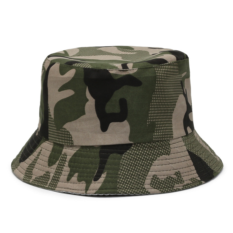 Wearing Rope Bucket Hat Middle-Aged and Elderly Hat Breathable Bucket Hat Summer Sun Hat Korean Fashion Casual Adjustable Camouflage Hat