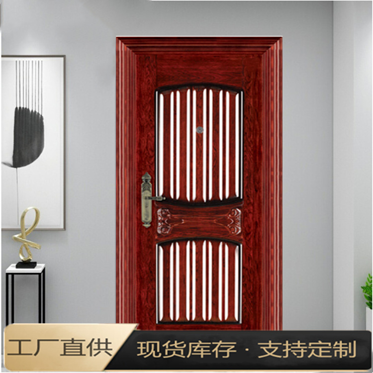 工厂批发防盗门 室内隔音进户平开门 卧室宾馆门 简约喷塑金属门