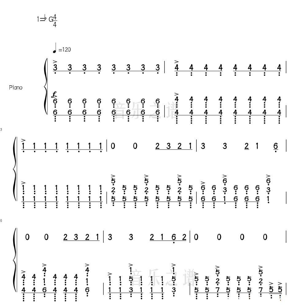 《逆战》张杰-钢琴谱五线谱独奏谱左右双手简谱演奏乐谱gb调曲谱
