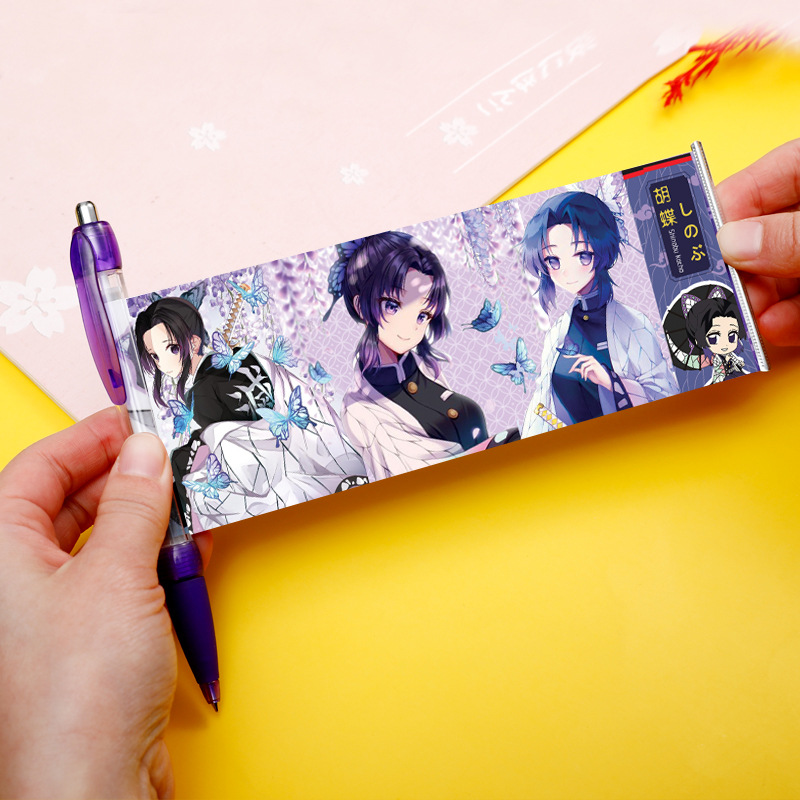 鬼灭之刃新款拉拉笔动漫周边 鬼灭之刃 拉拉笔 圆珠笔 拉画笔