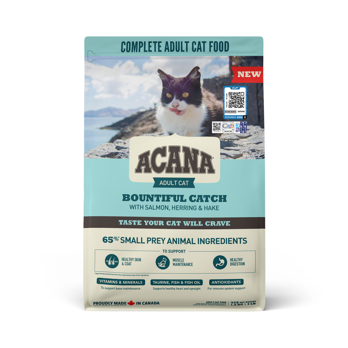 爱肯拿acana加拿大进口抓多多配方成猫猫粮鱼肉燕麦1.8/4.5/7.