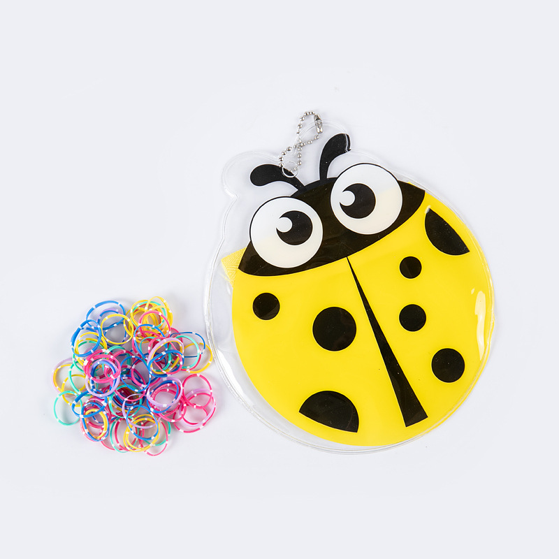 Korean Cartoon Small Insect Children's Hair Band Disposable Rubber Band Small Color Rubber Band High Elastic Continuous Hair Rope