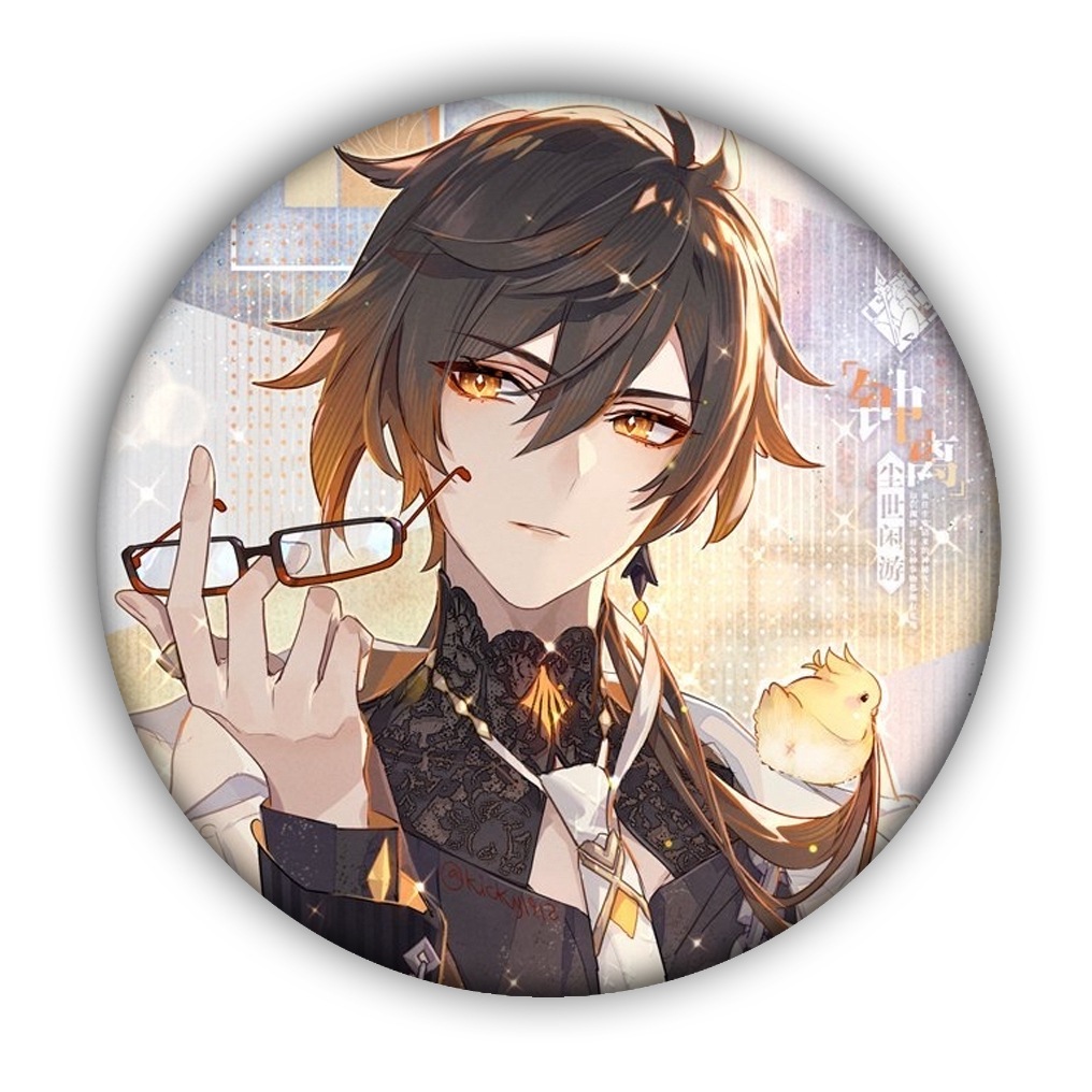 动漫周边 原神 钟离 徽章 马口铁徽章 漫展 跨境货源 批发35-51