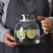 不锈钢玻璃冷水壶套装泡茶壶凉开水杯壶家用凉水壶装水壶杯