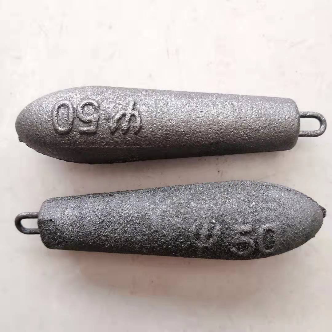 钓鱼配件免邮海钓铁坠40克60克200克长水滴形铸铁坨船钓带鼻鱼坠