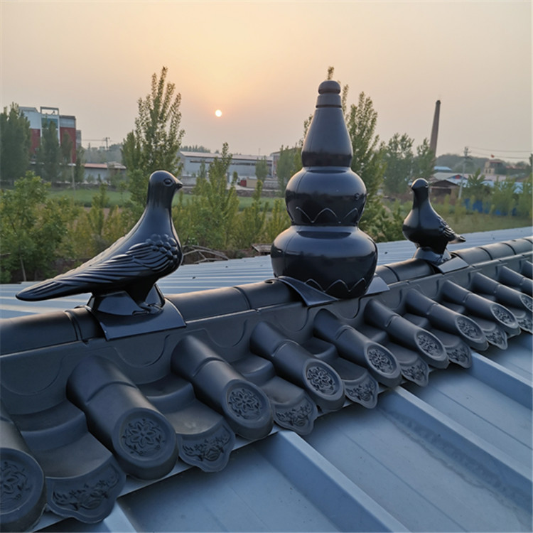 美丽生产墙头仿古彩钢瓦