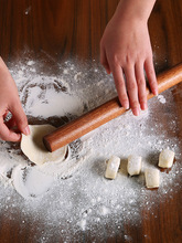 乌檀木包饺子面条擀面杖烙饼擀面轴擀面棍不粘杆面棒烘焙工具