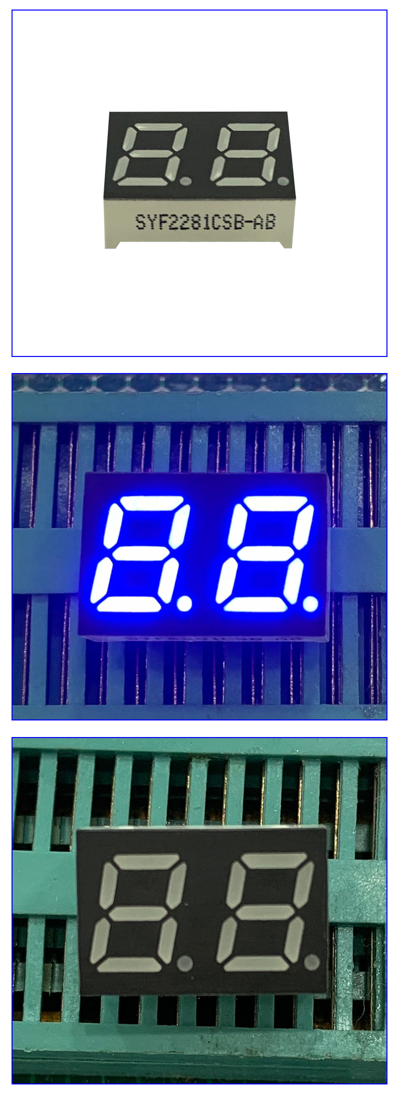 厂家直供led数码管 七段两位数码管led电子显示屏车充数码显示屏