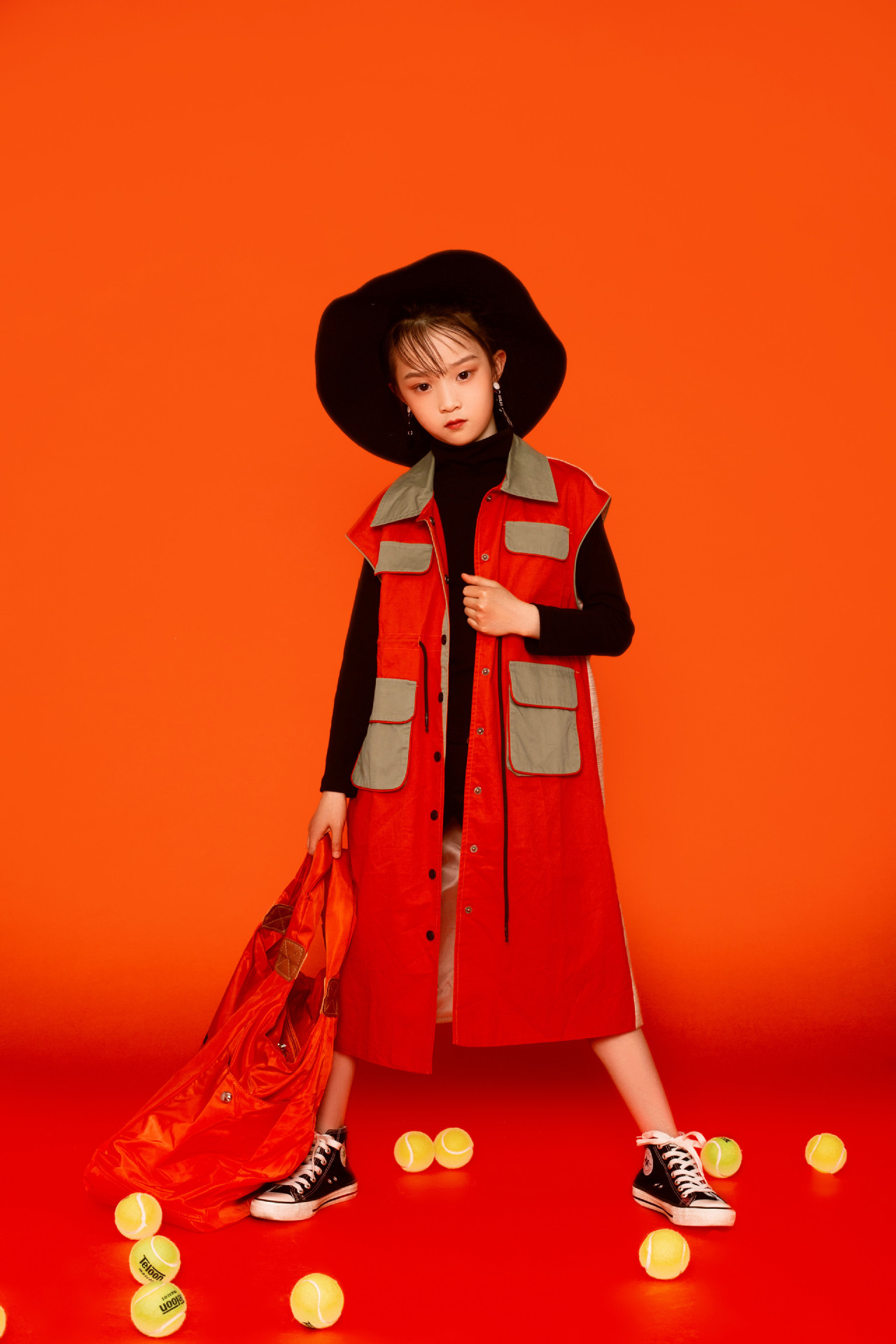 新款儿童摄影服装10-12岁女童影楼主题时尚大男女孩艺术照潮童服