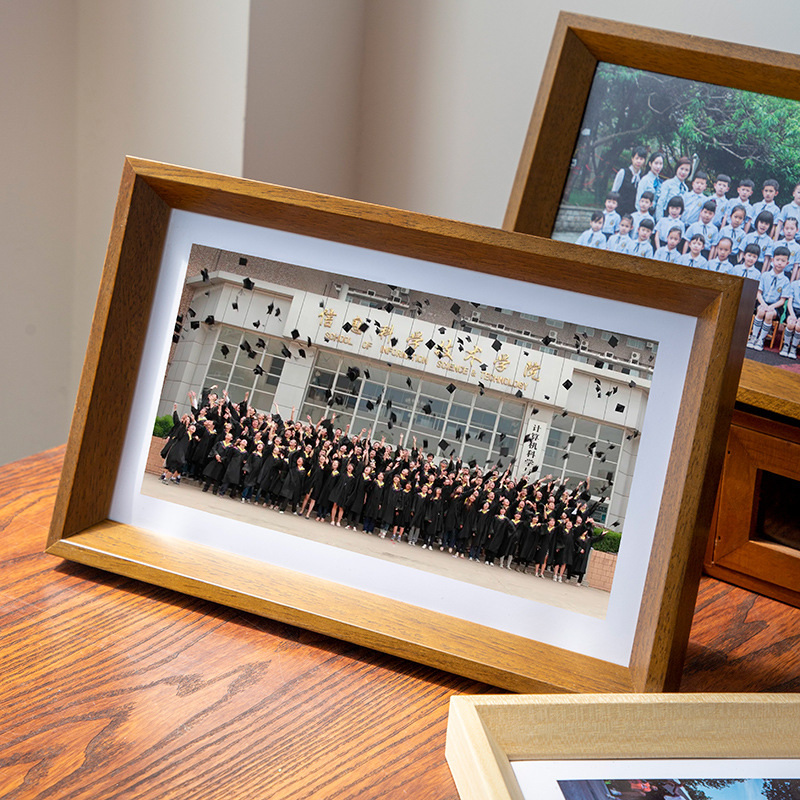 毕业照相框大合影集体照会议团体纪念合照框照片装裱实木画框