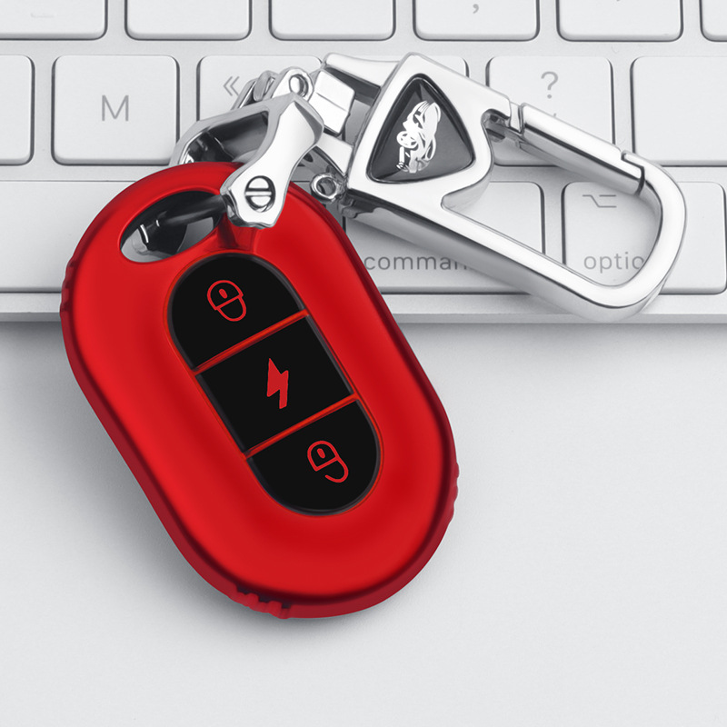 适用小鸟电动车钥匙套新日小刀台铃雅迪爱玛电瓶遥控器保护套包扣