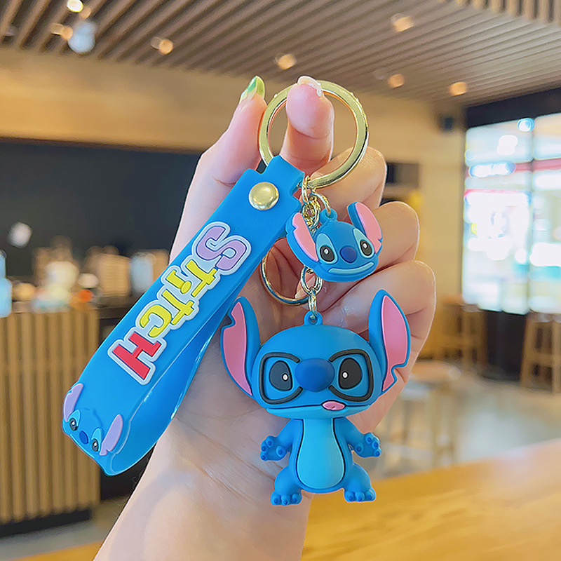 Cartoon Stitch Boys Keychain Ins Trendy High-End Schoolbag Pendant Doll Key Pendants Creative Key Chain