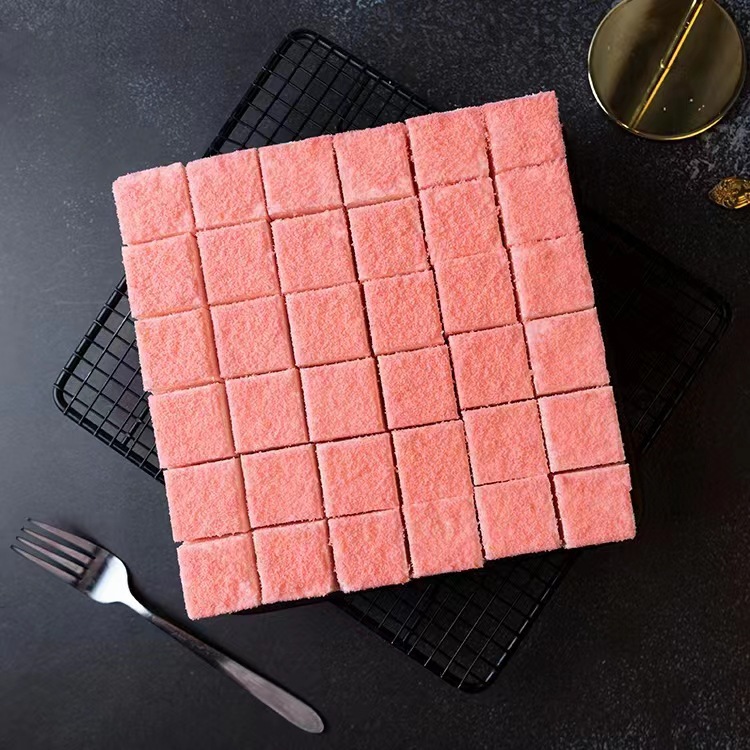 厂家方块草莓慕斯蛋糕成品半成品 下午茶歇自助餐 支持一件代发