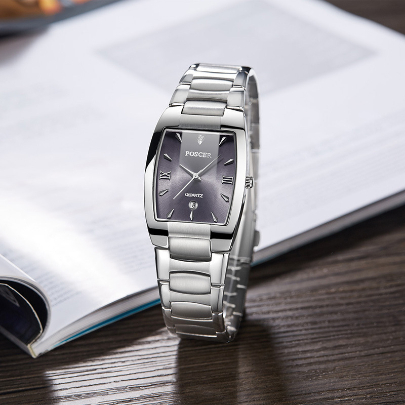 宝时捷手表男女方形日历防水情侣手表8187m-阿里巴巴