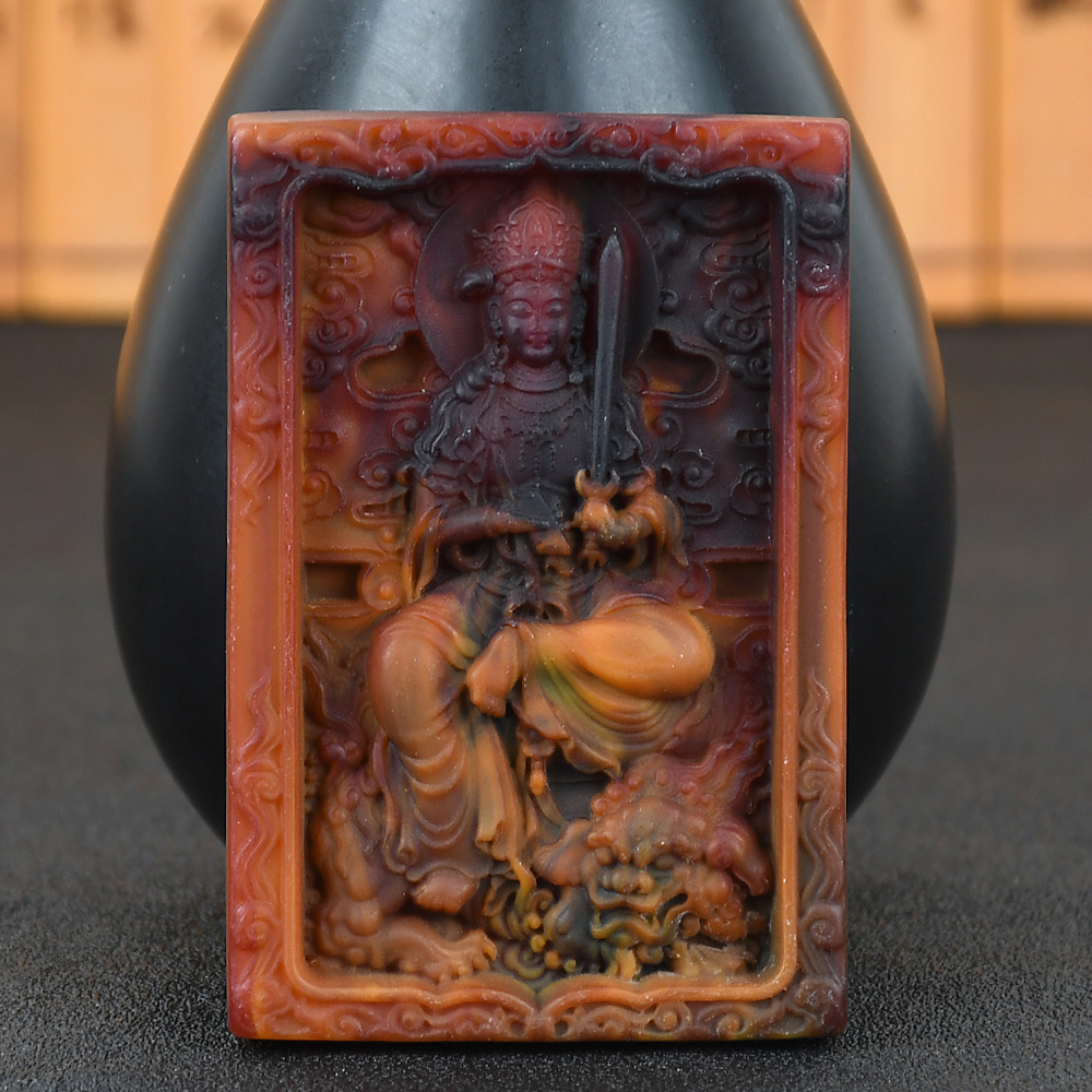 二代琥珀蜜蜡龙涎香吊坠项链毛衣链佛牌山水虎龙牌会销礼品直播款