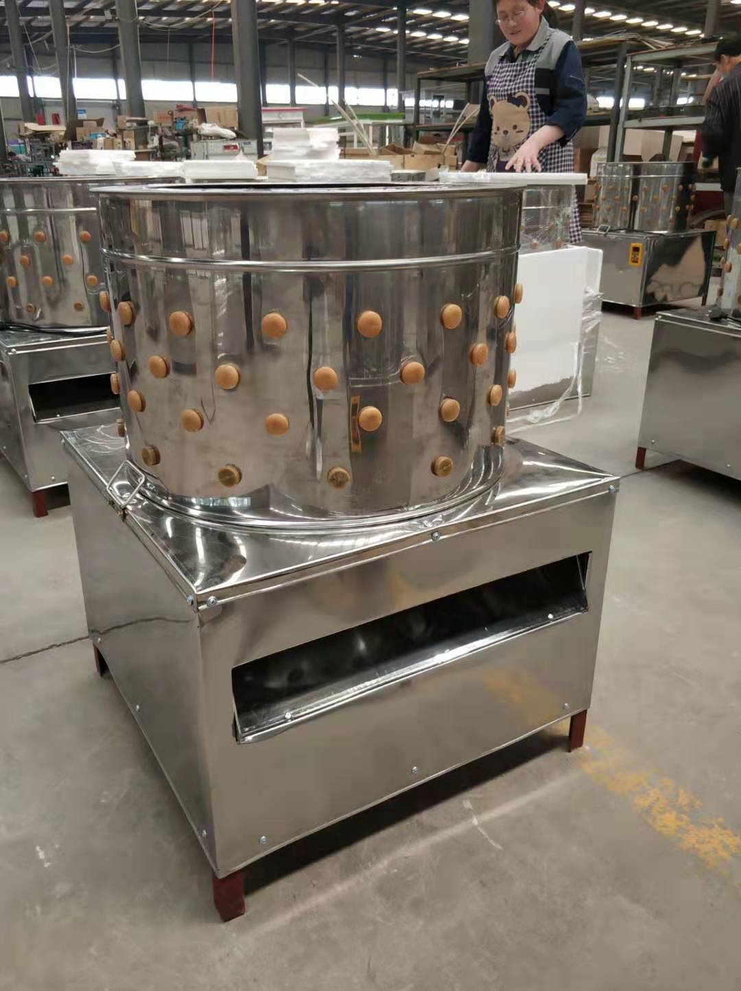 湖南商用不锈钢家禽打毛机脱毛机鸡鸭鹅全自动涡轮家用小型鸡拔毛