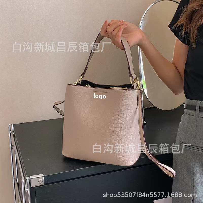 Factory Direct Sales 2023 Summer New Europe and America Cross Border Large-Capacity Bucket Bag Shoulder Women's Crossbody Handbag Generation